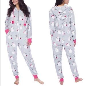 Munki Munki Snowman Fleece Onesie!